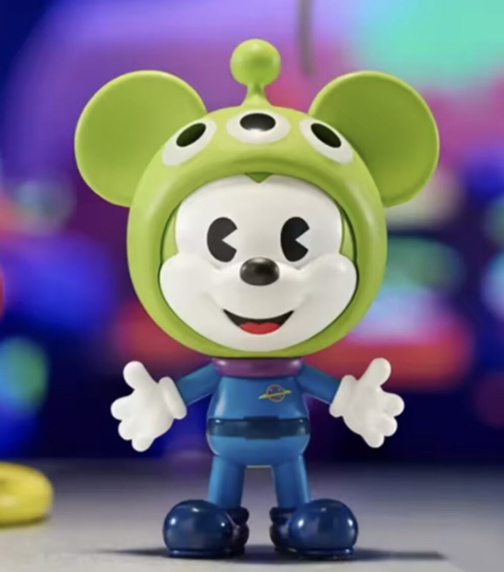 Pop Mart x Disney Remixed Alien Mickey, Collectible Art Figure, New - Picture 1 of 4